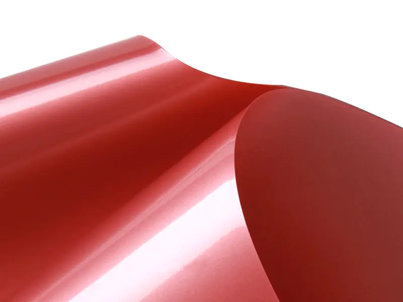Piros PVC sztreccs mennyezeti fólia-12